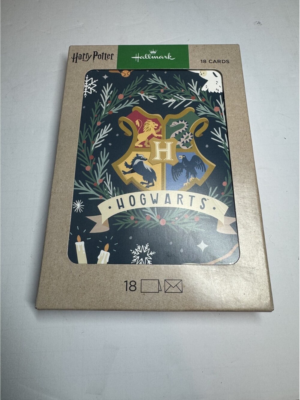 Hallmark Harry Potter Christmas Holiday Cards with Envelopes (Box Of 18)